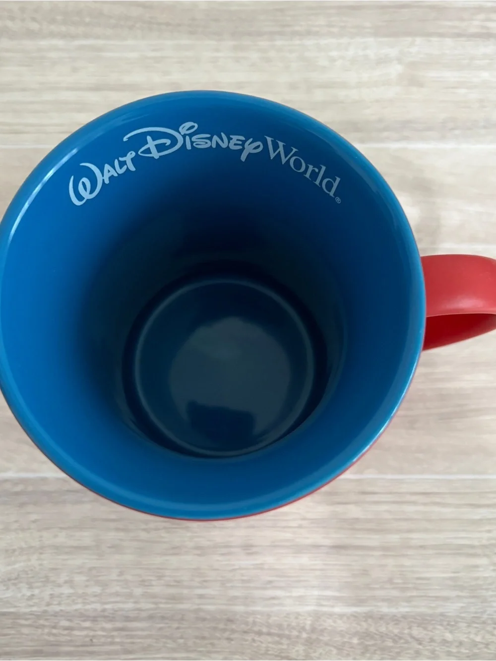 Disney Parks Micky Mouse Red Ceramic Coffee Mug